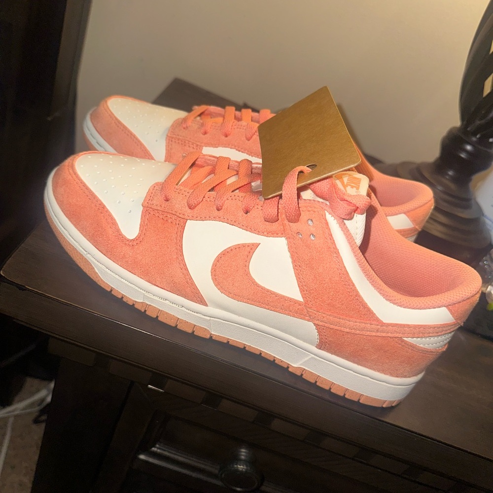 Women's Orange and White Sneakers